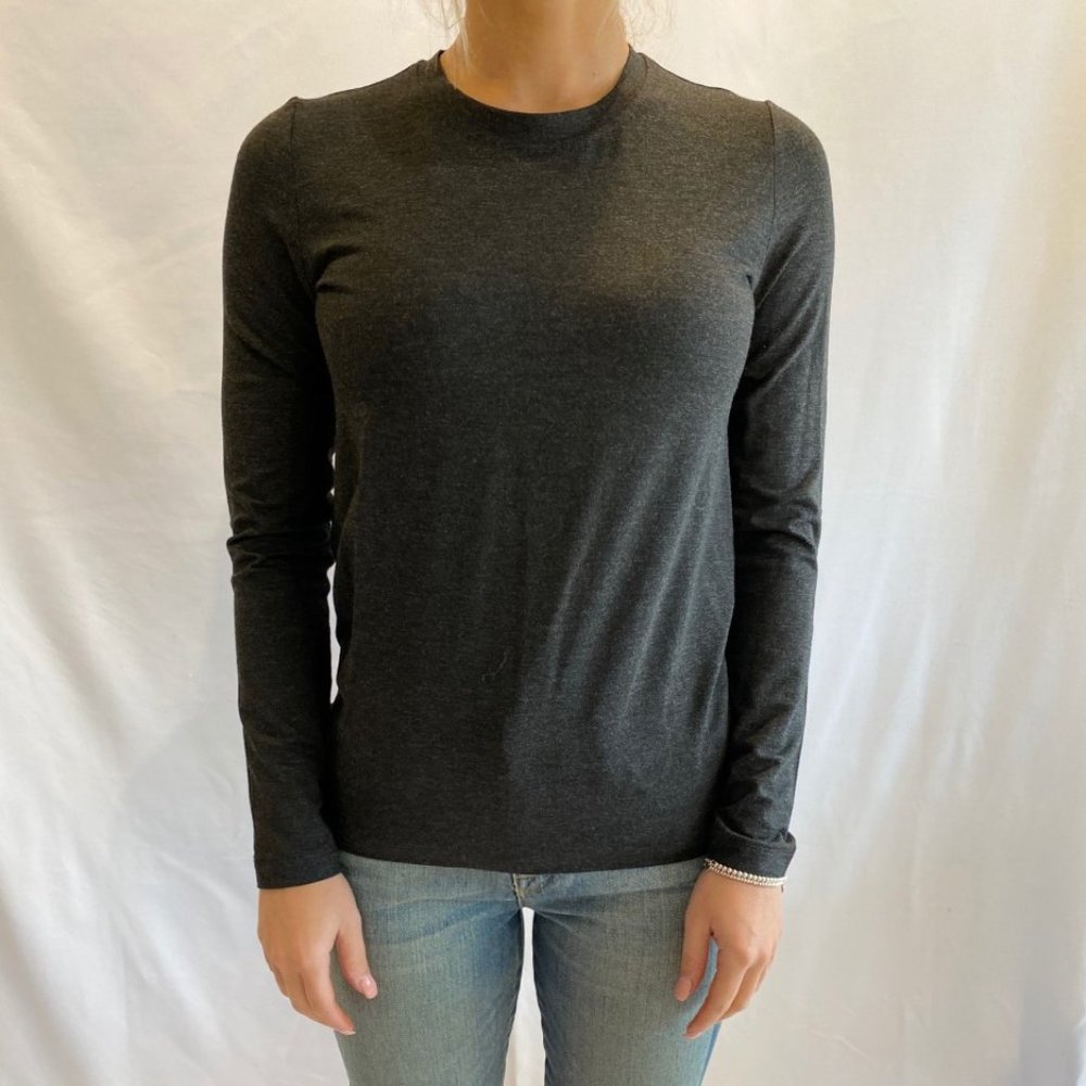 Solid Long Sleeve in Dark Grey by TONET